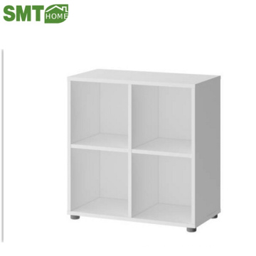 Modern white 4 cube wooden bookcase discount for sale